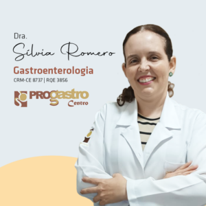 Dra. Silvia Romero Pinheiro, gastroenterologista em Fortaleza, especialista no diagnóstico e tratamento de doenças do aparelho digestivo, gastrite, refluxo gastroesofágico e saúde gastrointestinal.