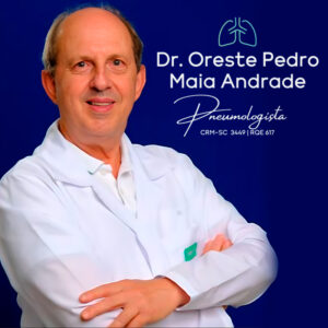 Dr. Oreste Pedro Maia Andrade, médico especialista em pneumologia em Chapecó - SC. Consulta pneumológica, diagnóstico e tratamento de doenças respiratórias e pulmonares.