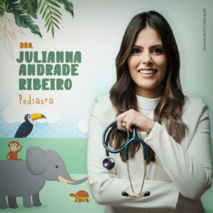 Dra. Julianna Andrade Ribeiro, médica especialista em pediatria em Campo Grande - MS. Consulta pediátrica, acompanhamento do desenvolvimento infantil, puericultura e cuidados com a saúde da criança e do adolescente.
