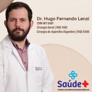 Dr. Hugo Fernando Lenzi, cirurgião geral em Tangará da Serra MT, especialista em procedimentos cirúrgicos para tratamento de doenças abdominais e condições que necessitam de abordagem cirúrgica.