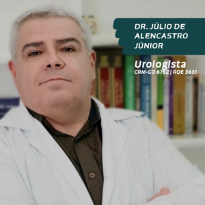 Dr. Júlio de Alencastro Júnior, médico especialista em Urologia em Goiânia. Atendimento urológico especializado focado no diagnóstico e tratamento de cálculo renal, problemas na próstata, infecções urinárias e exames preventivos para a saúde do homem em Goiás.