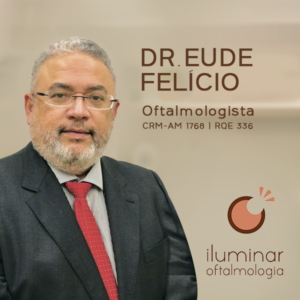 Dr. Eude Felício, médico especialista em Oftalmologia em Manaus. Atendimento oftalmológico especializado para o diagnóstico e tratamento de erros refrativos como miopia, astigmatismo e hipermetropia, além de exames de vista, prescrição de óculos de grau e cuidados com os olhos no Amazonas.
