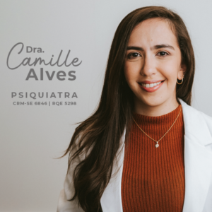 Dra. Camille Alves, especialista em psiquiatria localizada em Aracaju, SE