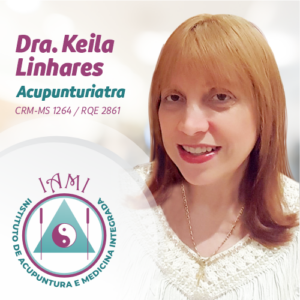 Dra. Keila Linhares, médica especialista em Acupuntura, atendimento para tratamento da dor e promoção da saúde em Campo Grande MS