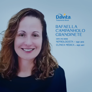 Dra. Rafaella Campanholo Grandinete, nefrologista em Campo Grande MS, especialista em diagnóstico, prevenção e tratamento de doenças renais, promovendo saúde e preservação da função dos rins.