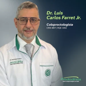 Dr. Luis Carlos Farret Jr., médico especialista em coloproctologia em Chapecó - SC. Consulta proctológica, colonoscopia, prevenção e tratamento de doenças do cólon, reto e ânus.