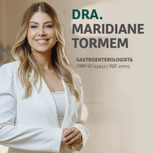 Dra. Maridiane Tormem, médica gastroenterologista especialista em consulta diagnóstica e tratamento de doenças do aparelho digestivo em Chapecó, Santa Catarina.