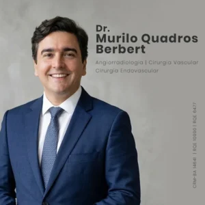 Dr. Murilo Quadros Berbert, cirurgião vascular em Salvador, especialista em Angiologia e Cirurgia Vascular.
