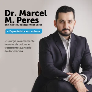 Dr. Marcel Marques Peres, médico ortopedista e traumatologista especializado em Cirurgia da Coluna, em Campo Grande - MS