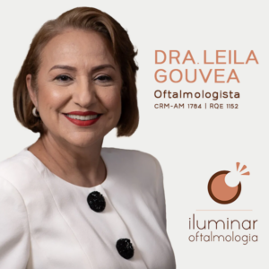 Dra. Leila Gouvêa, médica especialista em Oftalmologia em Manaus. Atendimento oftalmológico especializado para o diagnóstico e tratamento de erros refrativos como miopia, astigmatismo e hipermetropia, além de exames de vista, óculos de grau e cuidados com a saúde ocular no Amazonas.