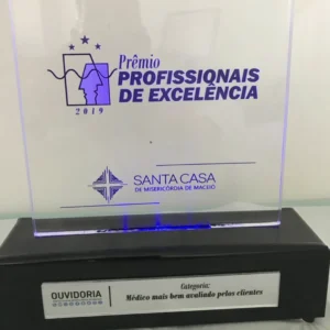 placa santa casa profissionais de excelência