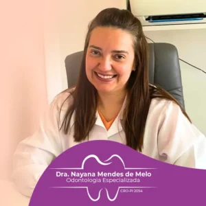 Dra. Nayana Mendes, cirurgiã-dentista em Teresina PI, oferece atendimento odontológico com foco na prevenção, diagnóstico e tratamento das principais doenças bucais, promovendo saúde e qualidade de vida.