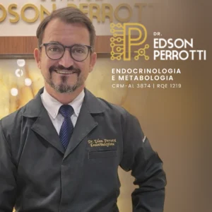 Dr. Edson Perrotti, médico endocrinologista em Maceió AL e presidente da Sociedade Brasileira de Diabetes AL, especialista no tratamento individualizado de diabetes tipo 1, diabetes tipo 2 e pré-diabetes.