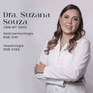 Consultório de Gastroenterologia da Dra. Suzana Carla P. de Souza em Cuiabá, especialista pela FBG, oferecendo atendimento especializado para dores abdominais, refluxo gastresofágico e problemas digestivos na capital de Mato Grosso.