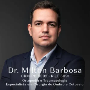 Consultório de ortopedia e traumatologia do Dr. Milton Barbosa em João Pessoa, referência em saúde musculoesquelética, dor e cirurgia reconstrutiva dos membros superiores.