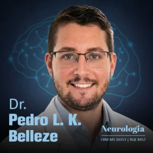 Dr. Pedro L. K. Belleze, neurologista em Campo Grande MS, especialista no diagnóstico e tratamento de doenças neurológicas e acompanhamento clínico especializado.