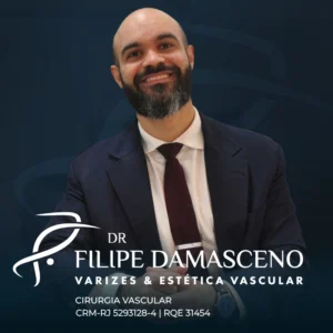Filipe Damasceno, especialista em cirurgia vascular para diagnóstico e tratamento de varizes em Niterói, RJ.