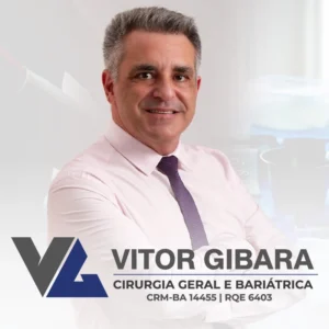 Vitor Gibara, cirurgiao geral em Salvador, Bahia, com atuacao em cirurgia geral e atendimento cirurgico especializado.