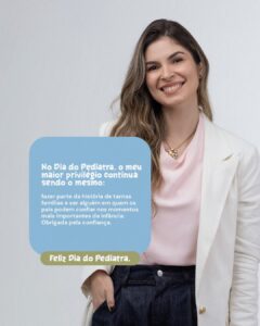 Bruna Holanda, especialista em Pediatria em Maceió-AL, com atuação em consulta pediátrica e acompanhamento da saúde infantil.