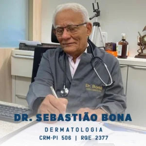 Dr. Sebastião Bona, dermatologista em Teresina PI, especialista na avaliação e acompanhamento da saúde da pele, cabelos e unhas, com formação especializada em Dermatologia.