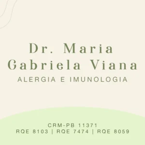 Maria Gabriela Viana de Sá, médica alergista e imunologista em Campina Grande, Paraíba