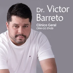 Dr. Victor Barreto, médico generalista em Minaçu, Goiás, com atuação em atendimento médico e avaliação clínica.