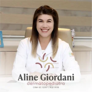 Dra. Aline Giordani, médica dermatopediatra em Chapecó - SC