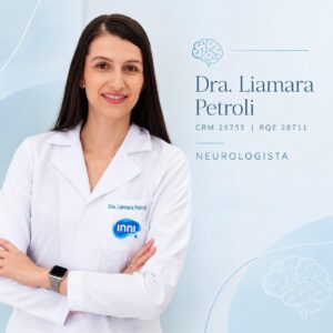 Dra. Liamara Petroli, médica especialista em neurologia em Chapecó - SC. Consulta neurológica, avaliação do sistema nervoso, prevenção e tratamento de cefaleias, tonturas e transtornos neurológicos.