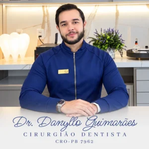Danyllo Guimarães, cirurgião-dentista em Campina Grande PB, com atendimento odontológico para avaliação e acompanhamento da saúde bucal.